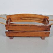 Brutalist Rope Magazine Rack, 1960s