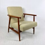 Vintage Beige Easy Boucle Chair, 1970s