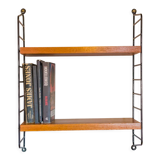 Teak Modular Wall Shelf by Nils Strinning for String, 1960s