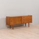 Vintage Scandinavian sideboard with 3 drawers and sliding doors, 1960s