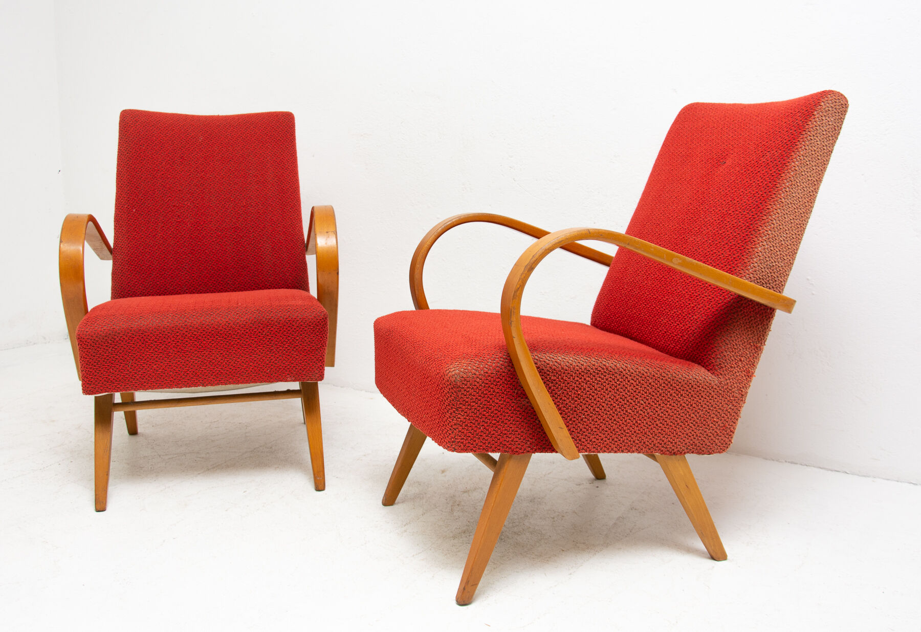 Pair of bentwood armchairs by Jaroslav Šmídek, 1960´s