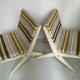 Pair of indoor/outdoor folding armchairs