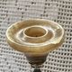 Brass and onyx candlestick
