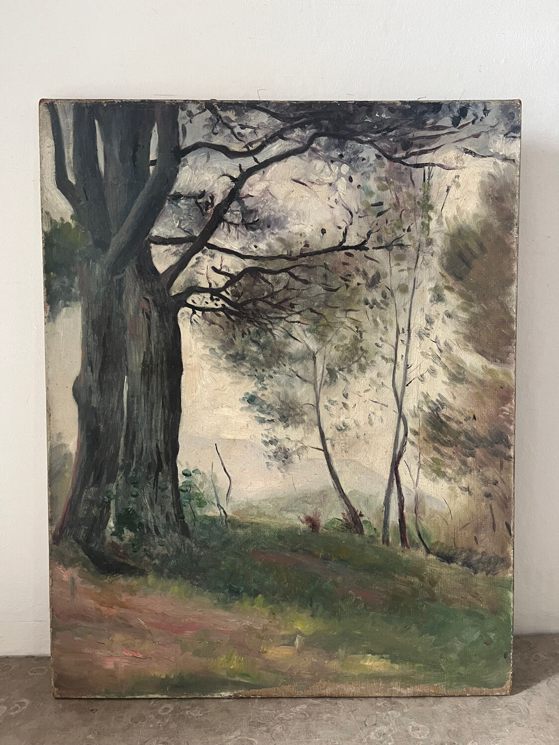 The clearing, oil on canvas "Memory of my brother Pierre 1898"