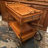 Serving table in blond cherrywood with removable top