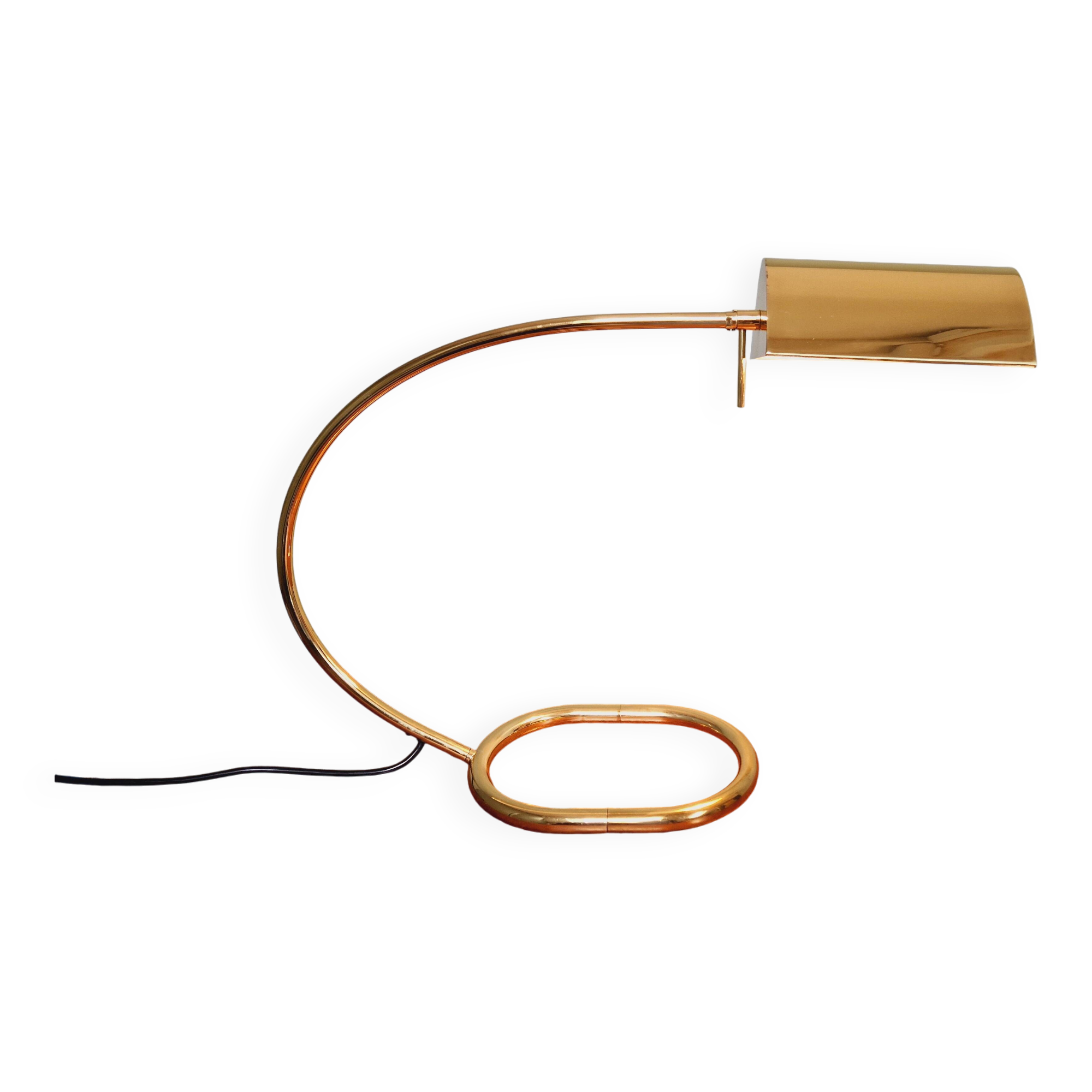 Grande lampe de bureau en laiton, Cosack Leuchten, années 70