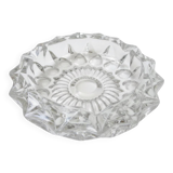 Large catch-all / Sun-shaped ashtray in pressed glass