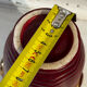 Mid-century relief vase in ruby red enhanced with gilding.
