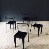 Postmodern Dr. Glob Dining Chairs by Philippe Starck for Kartell, Italy, 1980s, Set of 4