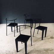 Postmodern Dr. Glob Dining Chairs by Philippe Starck for Kartell, Italy, 1980s, Set of 4