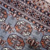 Tapis vintage ouzbek Bukhara fait main en laine – 127 x 190 cm – 1960s