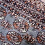 Tapis vintage ouzbek Bukhara fait main en laine – 127 x 190 cm – 1960s