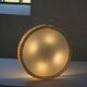 Modern mid-century ceiling/wall lamp from the 1950s in linen, made in Sweden.