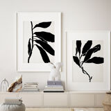 Pair of giclee prints. Abstract wall art set of two, A3