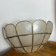 Mother-of-pearl and brass wall light