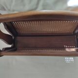 Wood and Vienna straw magazine rack