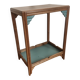 Art Deco side table with 2 sculpted tops