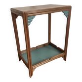 Art Deco side table with 2 sculpted tops