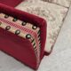 1970s, Danish 3-seater drop arm "Spanish" sofa, red furniture velour.