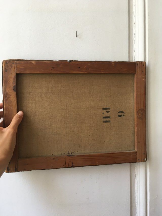 Oil on canvas signed 1905