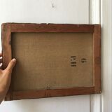 Oil on canvas signed 1905