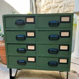 Industrial cabinet with drawers