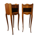 Pair of narrow bedsides Louis XV style