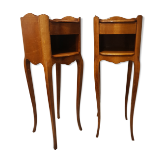 Pair of narrow bedsides Louis XV style