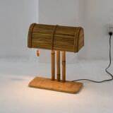 Lampe de bureau moderne en rotin BP