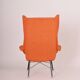 Mid-Century Orange Armchair attributed to Miroslav Navratil, 1960s