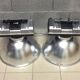 Pair of industrial hanging lamps Mazda year 60