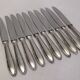 Reneka silver metal knives stainless steel blade filet service cutlery