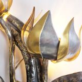 Flower wall lamp by Isabelle & Richard Faure, 1970s