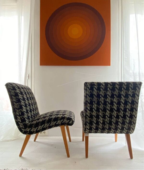 Paire de chauffeuses 'Vostra' Knoll