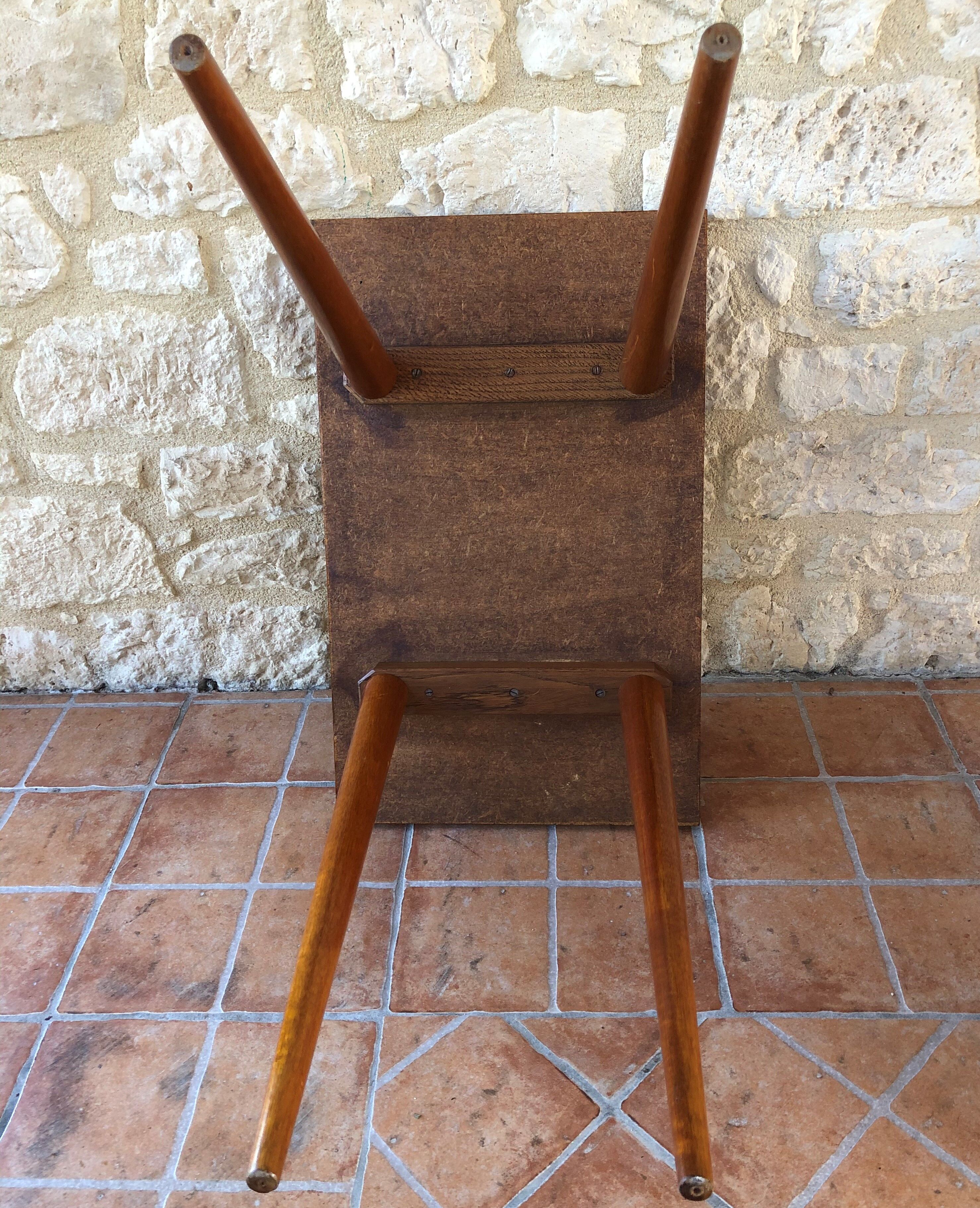 Vintage side table, compass feet 50/ 60s