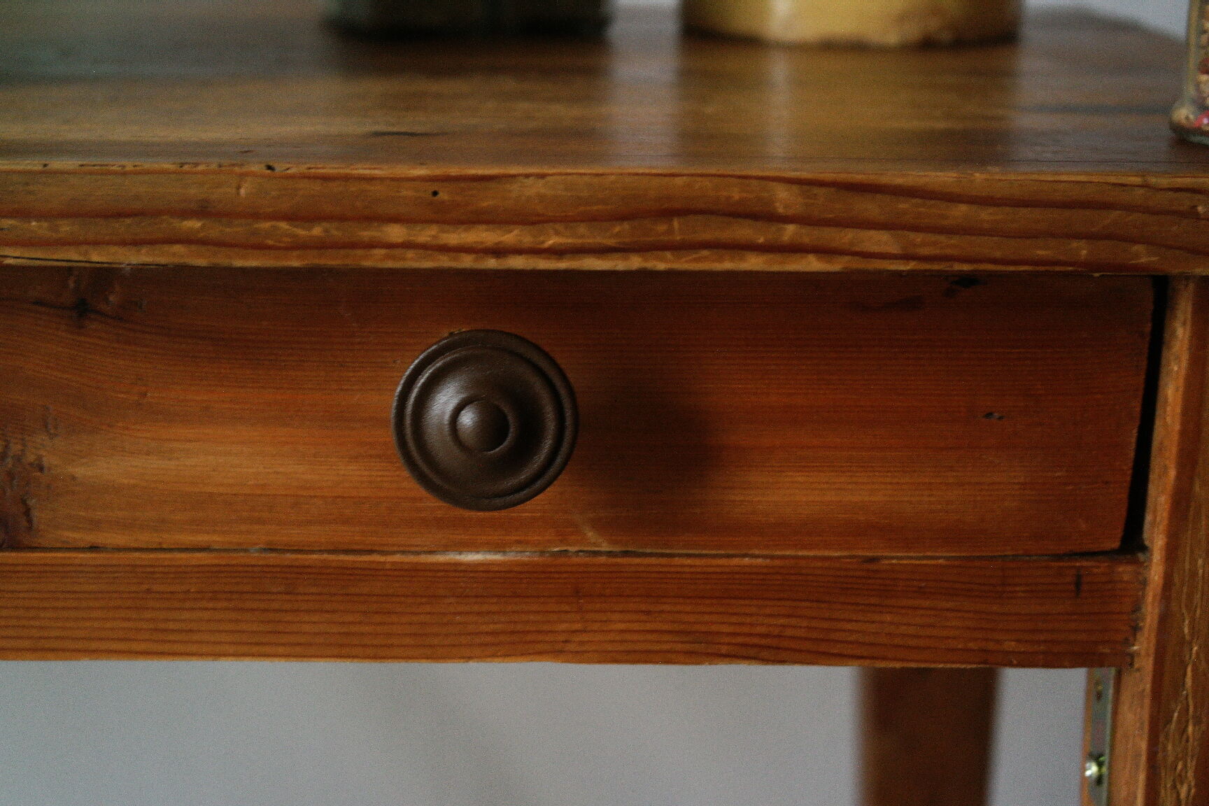 Farmhouse side table in old wood