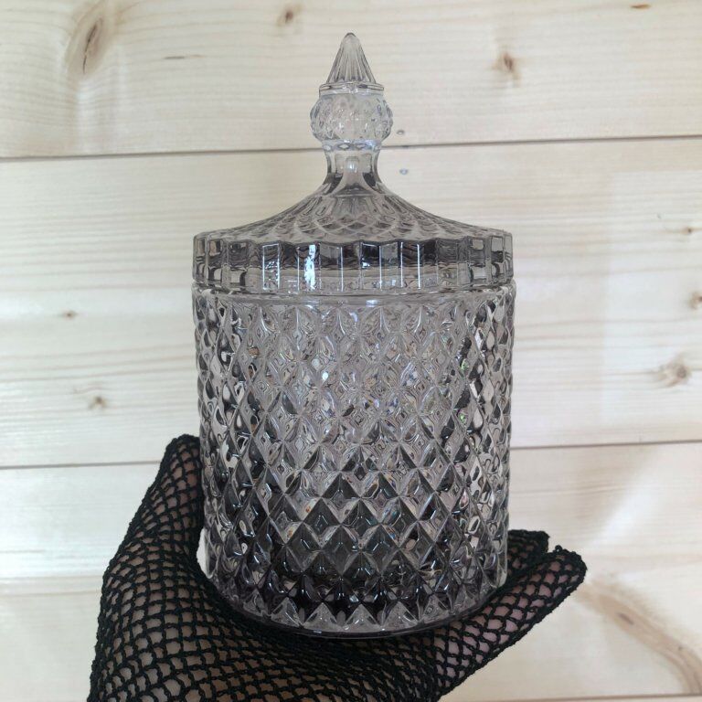 Chiseled glass candy