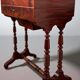 Louis-Philippe 19th century mahogany dressing table/work table with mirror and drawer