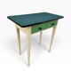 Table d’appoint Formica bleu des années 50 France