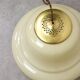 Suspension mid-century en laiton jaune et verre, italie