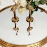 Vintage round mirror tray