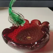 Large Ashtray/Tray Murano, Toso. Fish figurine.