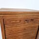 Vintage oak tambour cabinet | 1940s