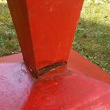 Tolix metal square table