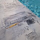 Abstract painting table