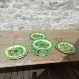 Sarreguemines dessert plate set