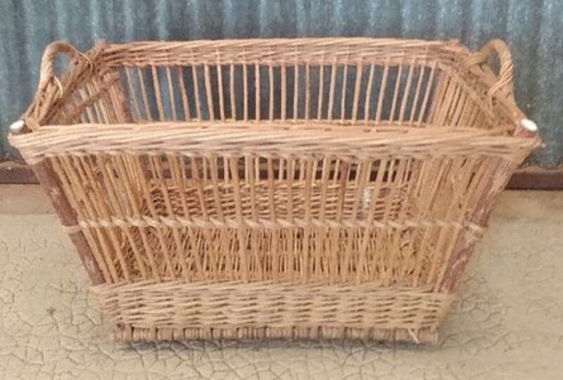 Large vintage wicker basket