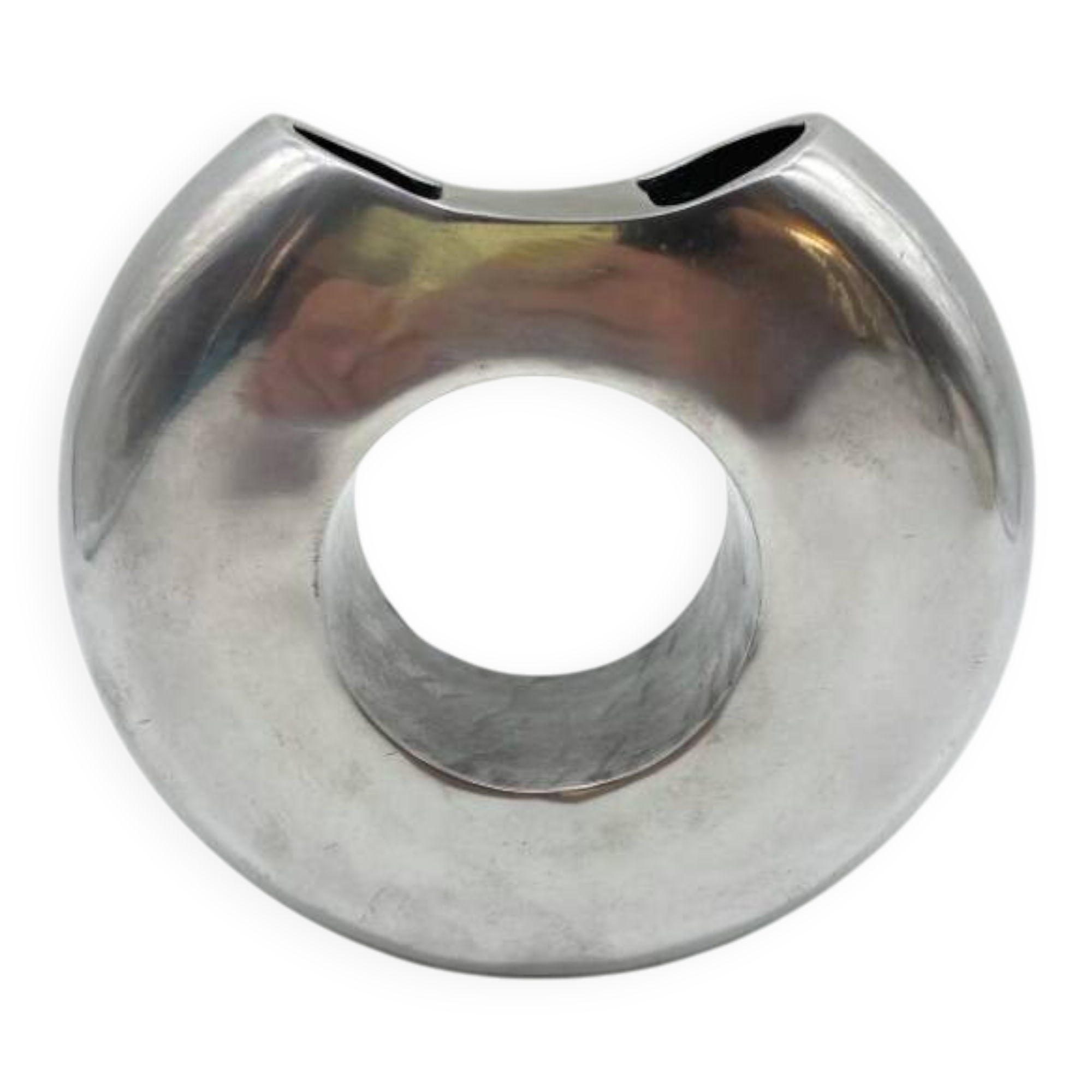 “Donuts” Vase / Cast Aluminum – 1980s