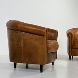 Set of 2 club armchairs