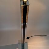 Black and chrome Skycraper floor lamp 1970.